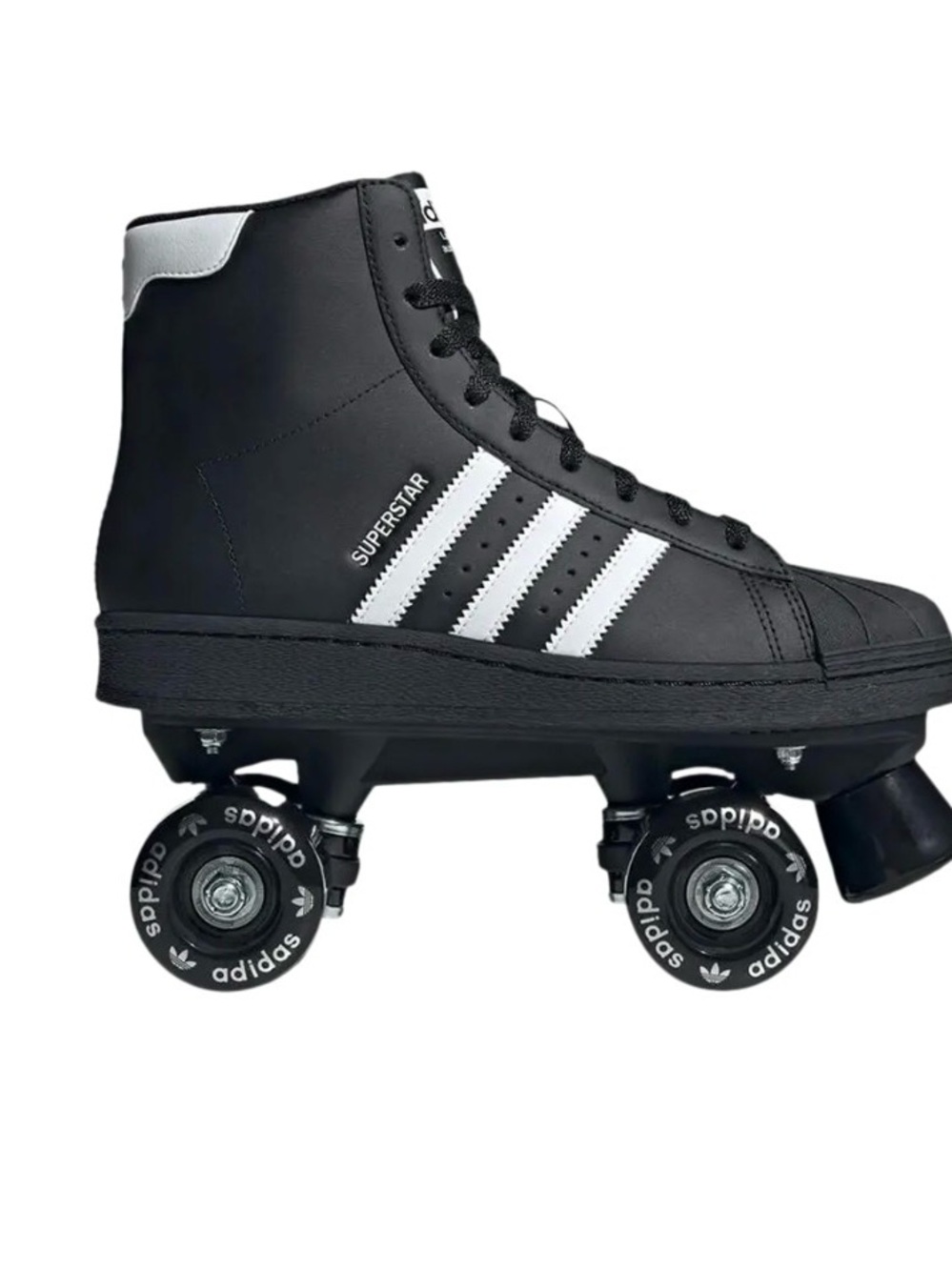 adidas Black & White High-Top Roller Skates